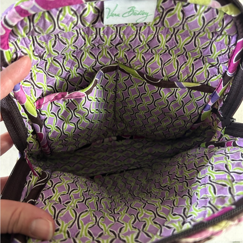 Vera Bradley Purple Punch Retired 12" Pink and Purple Backpack - Picture 4 of 6